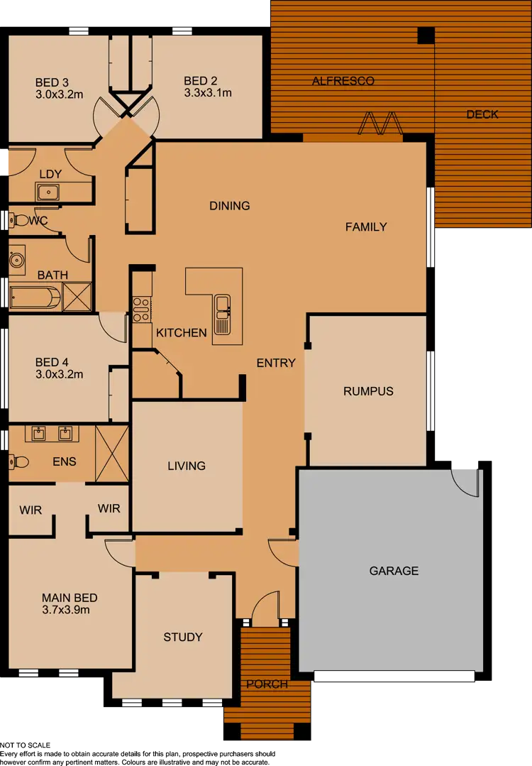 Floorplan of Homely house listing, 5 Grassland Crescent, Officer VIC 3809