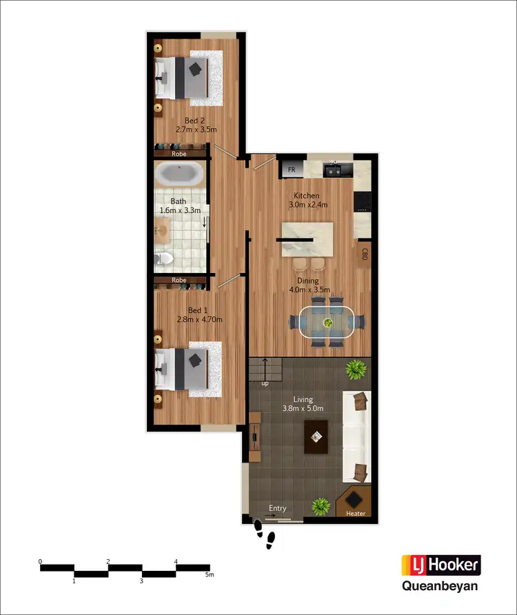 Floorplan of Homely townhouse listing, 4/45 Christopher Crescent, Queanbeyan NSW 2620