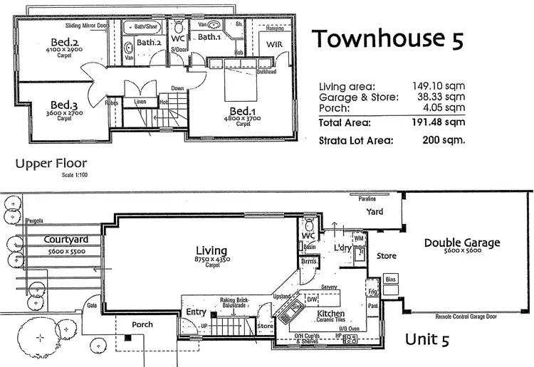 Floorplan of Homely townhouse listing, 5/30 Kimberley Street, Belmont WA 6104