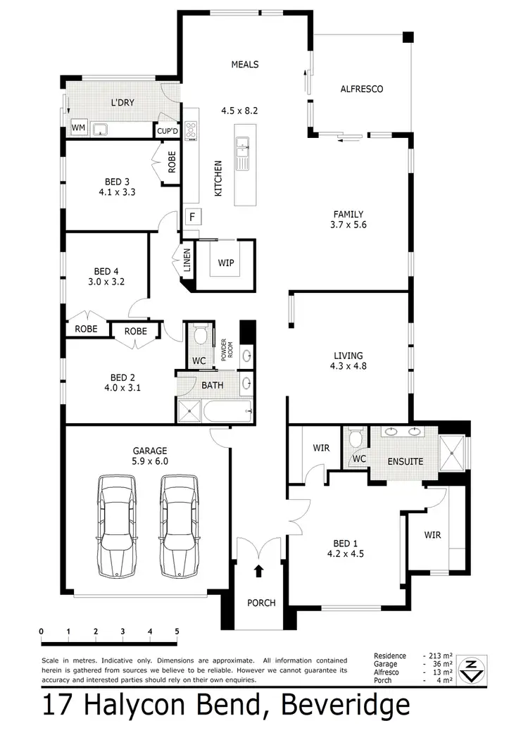 Floorplan of Homely house listing, 17 Halycon Bend, Beveridge VIC 3753