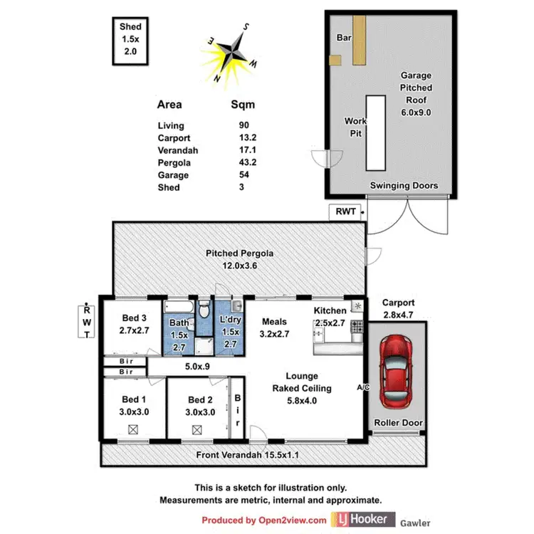 Floorplan of Homely house listing, 28 Causby Crescent, Willaston SA 5118