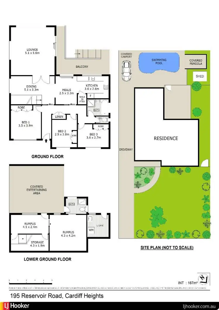 Floorplan of Homely house listing, 195 Reservoir Road, Cardiff Heights NSW 2285