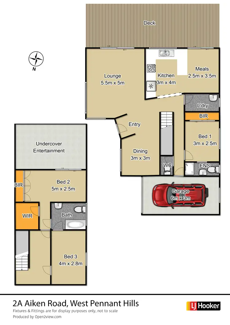 Floorplan of Homely townhouse listing, 2/2A Aiken Road, West Pennant Hills NSW 2125