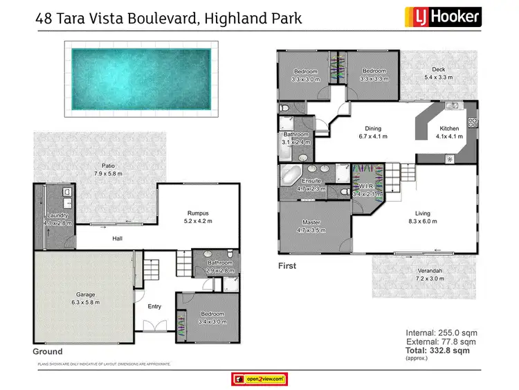 Floorplan of Homely house listing, 48 Tara Vista Boulevard, Highland Park QLD 4211