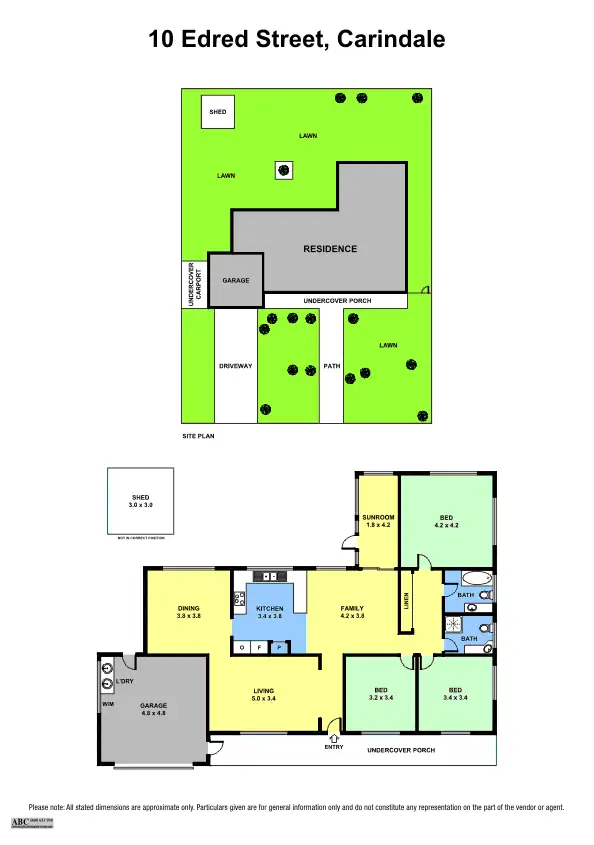 Floorplan of Homely house listing, 10 Edred Street, Carindale QLD 4152