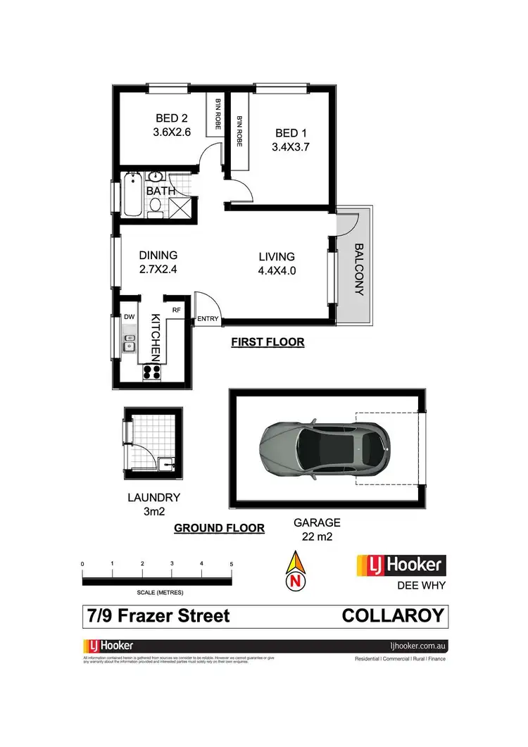 Floorplan of Homely apartment listing, 7/9 Frazer Street, Collaroy NSW 2097