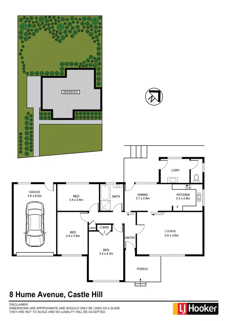 Floorplan of Homely house listing, 8 Hume Avenue, Castle Hill NSW 2154