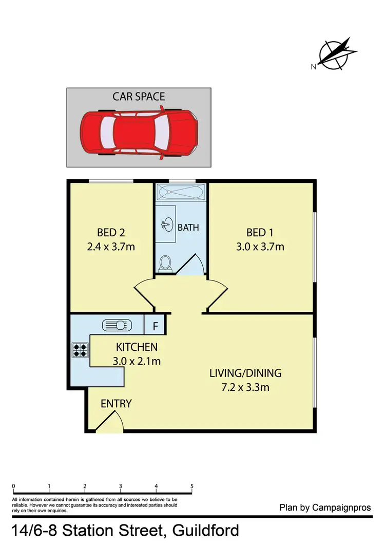 Floorplan of Homely unit listing, Unit 14/6-8 Station Street, Guildford NSW 2161
