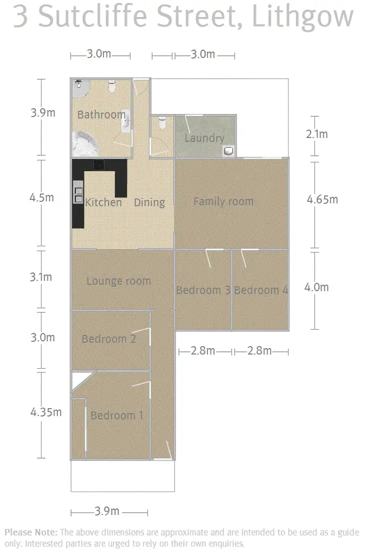 Floorplan of Homely house listing, 3 Sutcliffe Street, Lithgow NSW 2790