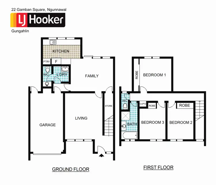 Floorplan of Homely terrace listing, 22 Gamban Square, Ngunnawal ACT 2913