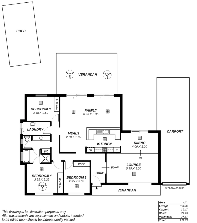 Floorplan of Homely house listing, 37 St Albans Drive, Salisbury Heights SA 5109