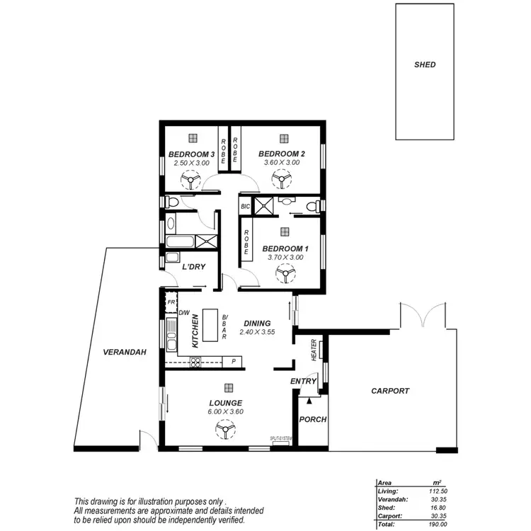 Floorplan of Homely house listing, 9 Carole Crescent, Modbury SA 5092