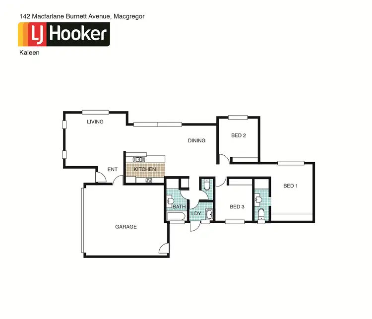 Floorplan of Homely house listing, 142 Macfarlane Burnet Avenue, Macgregor ACT 2615
