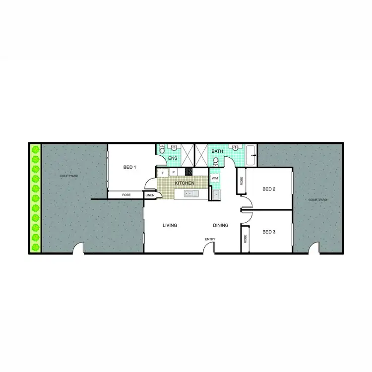 Floorplan of Homely apartment listing, 64/1 Windjana Street, Harrison ACT 2914