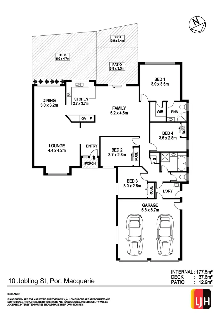 Floorplan of Homely house listing, 10 Jobling Street, Port Macquarie NSW 2444
