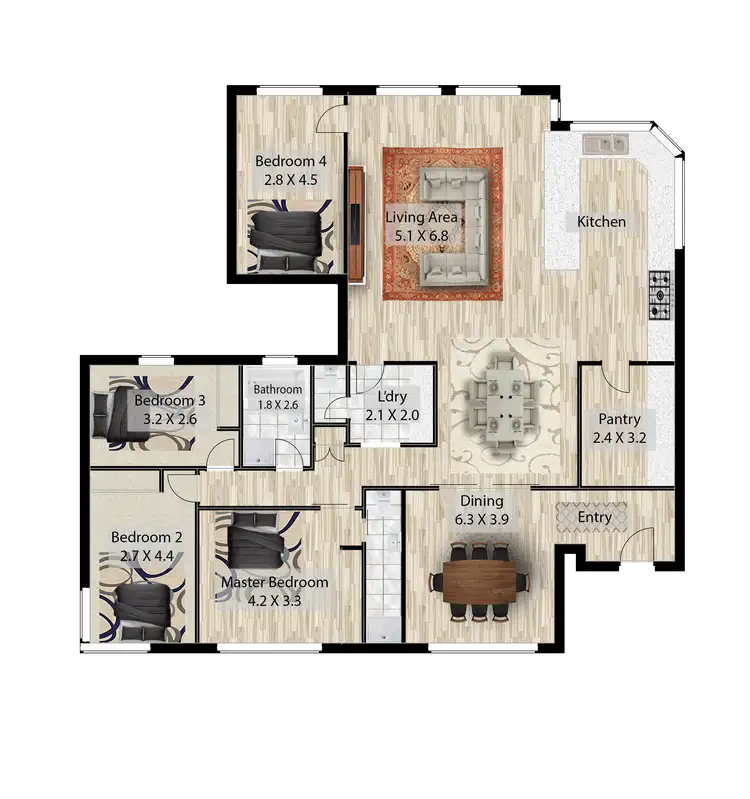 Floorplan of Homely house listing, 8 Gibson Street, South Bunbury WA 6230