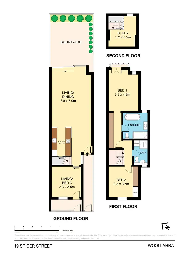 Floorplan of Homely terrace listing, 19 Spicer Street, Woollahra NSW 2025