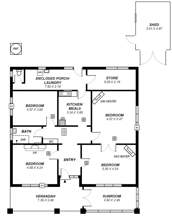 Floorplan of Homely house listing, 232 Portrush Road, Beulah Park SA 5067