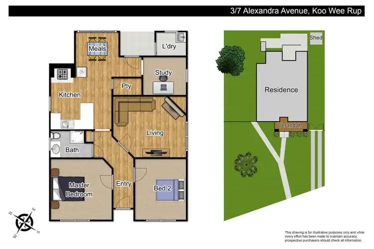 Floorplan of Homely townhouse listing, 3/7 Alexander Avenue, Koo Wee Rup VIC 3981