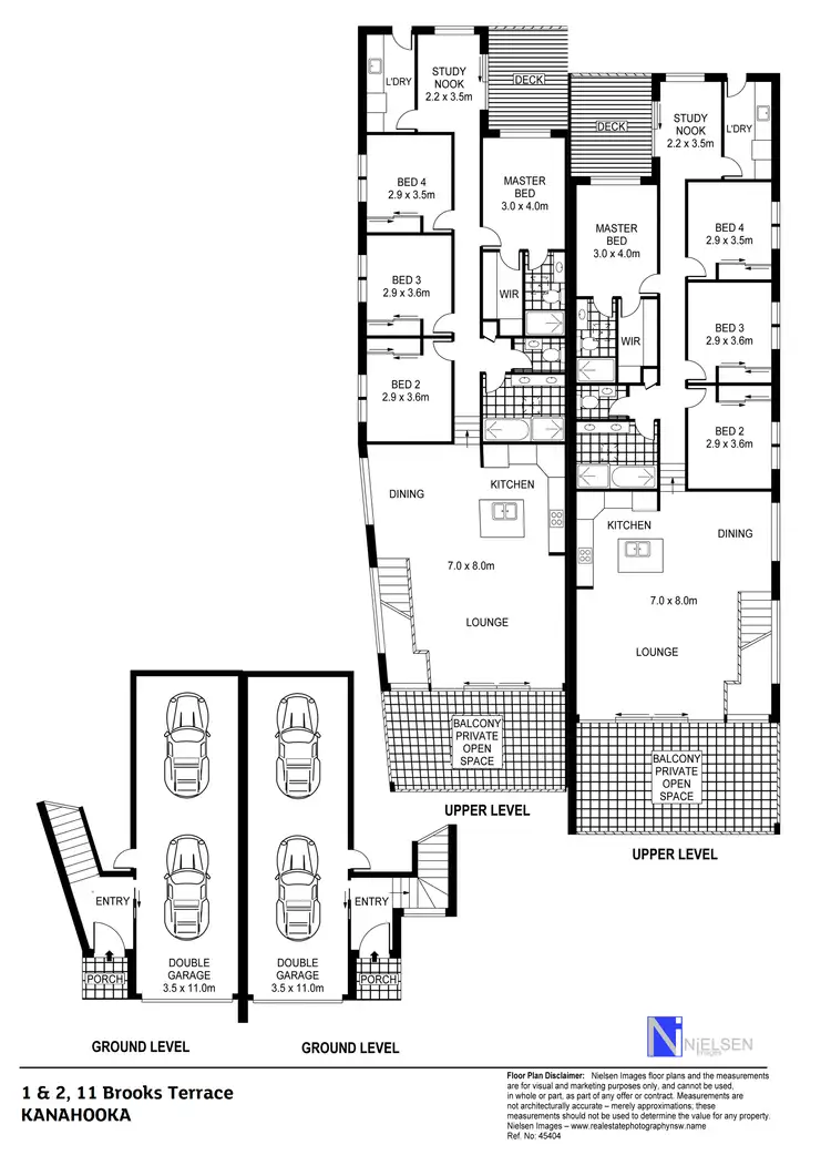 Floorplan of Homely semi-detached listing, 11A & 11B Brooks Terrace, Kanahooka NSW 2530