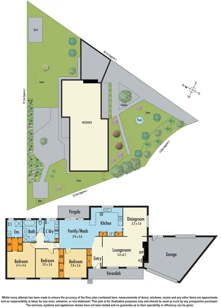 Floorplan of Homely house listing, 6 Hobbs Court, Endeavour Hills VIC 3802