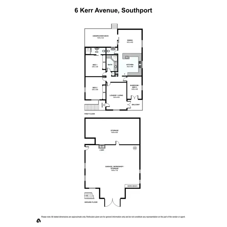 Floorplan of Homely house listing, 6 Kerr Avenue, Southport QLD 4215