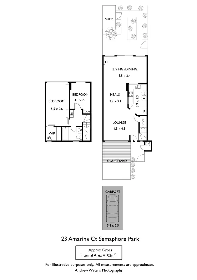Floorplan of Homely townhouse listing, 23 Amarina Court, Semaphore Park SA 5019