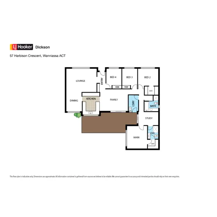 Floorplan of Homely house listing, 57 Harbison Crescent, Wanniassa ACT 2903