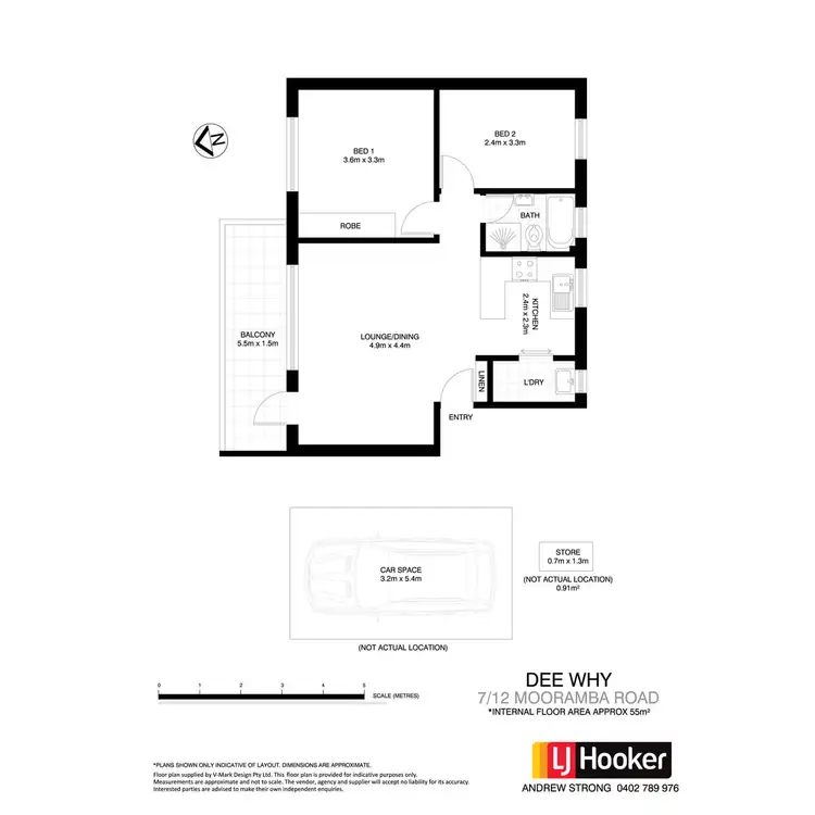 Floorplan of Homely apartment listing, 7/12 Mooramba Road, Dee Why NSW 2099