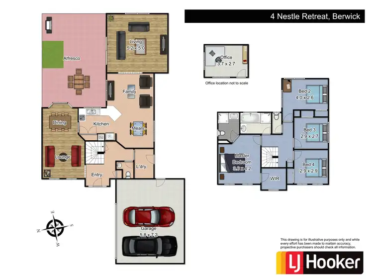 Floorplan of Homely house listing, 4 Nestle Retreat, Berwick VIC 3806