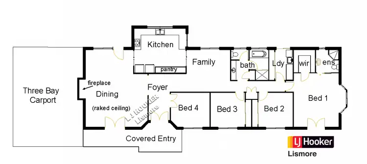 Floorplan of Homely rural property listing, 646 Spring Grove Road, Spring Grove NSW 2470