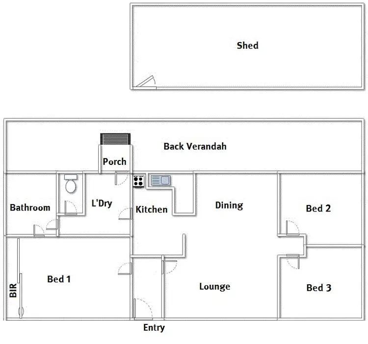 Floorplan of Homely house listing, 22 Main Street, Owen SA 5460