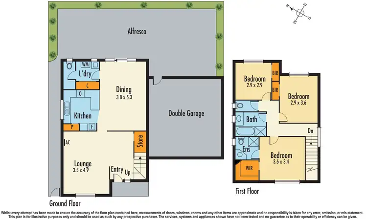 Floorplan of Homely townhouse listing, 3/12 Fox Street, Dandenong VIC 3175