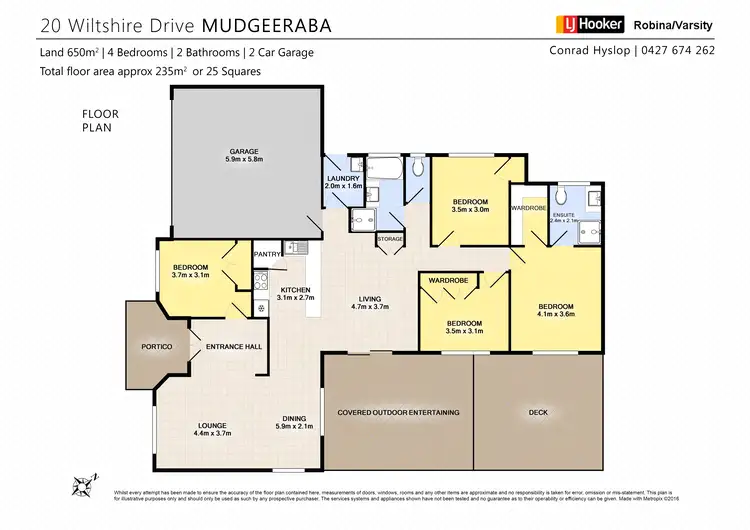 Floorplan of Homely house listing, 20 Wiltshire Drive, Mudgeeraba QLD 4213