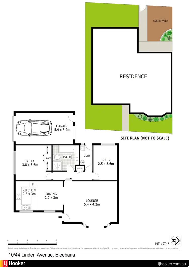 Floorplan of Homely unit listing, 10/44 Linden Avenue, Eleebana NSW 2282