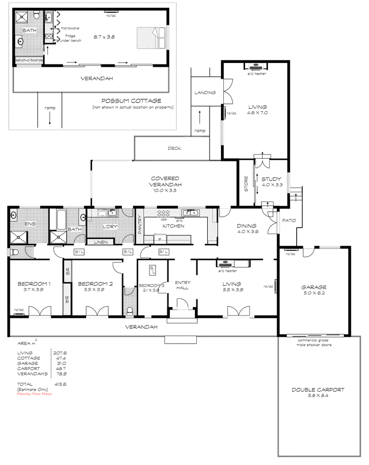 Floorplan of Homely house listing, 34 Bayview Rd, Port Elliot SA 5212