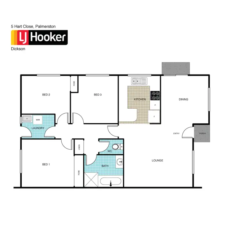 Floorplan of Homely house listing, 5 Hart Close, Palmerston ACT 2913