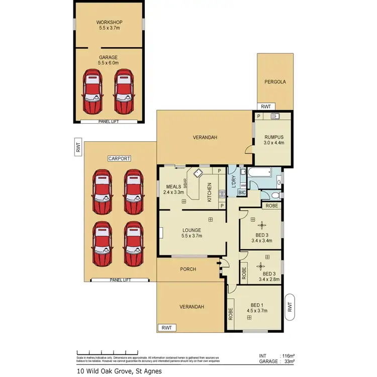 Floorplan of Homely house listing, 10 Wild Oak Grove, St Agnes SA 5097