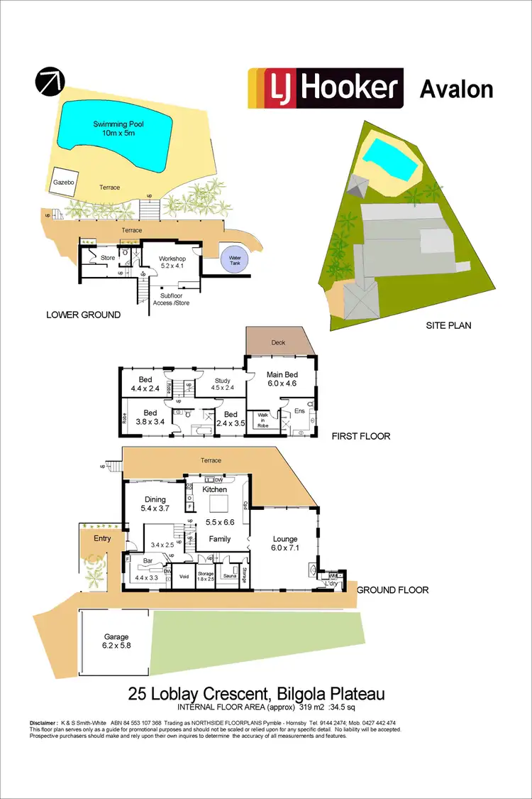 Floorplan of Homely house listing, 25 Loblay Crescent, Bilgola NSW 2107