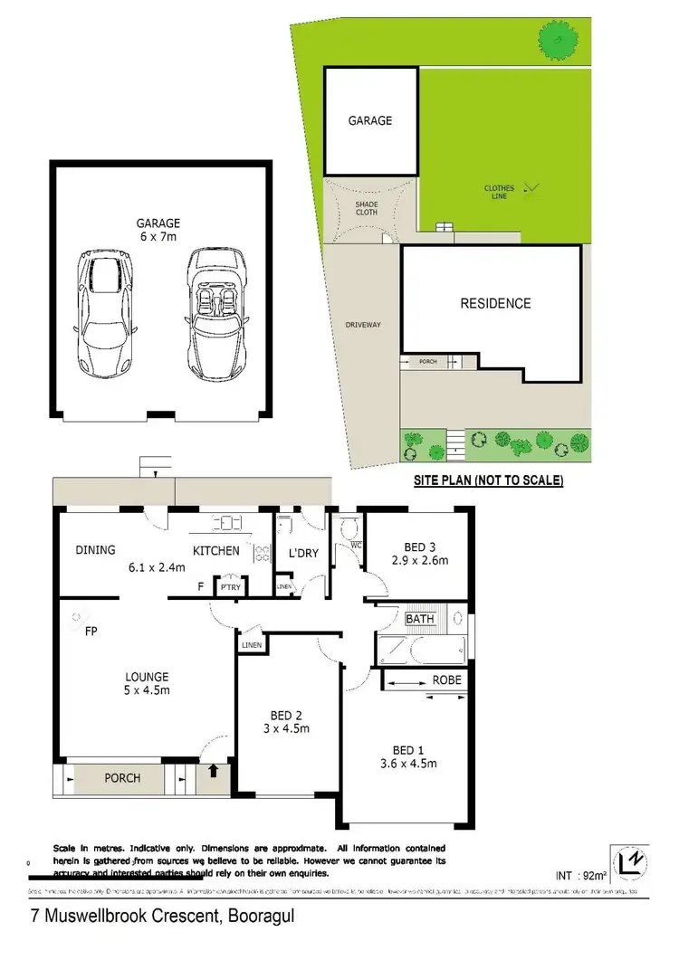 Floorplan of Homely house listing, 7 Muswellbrook Crescent, Booragul NSW 2284