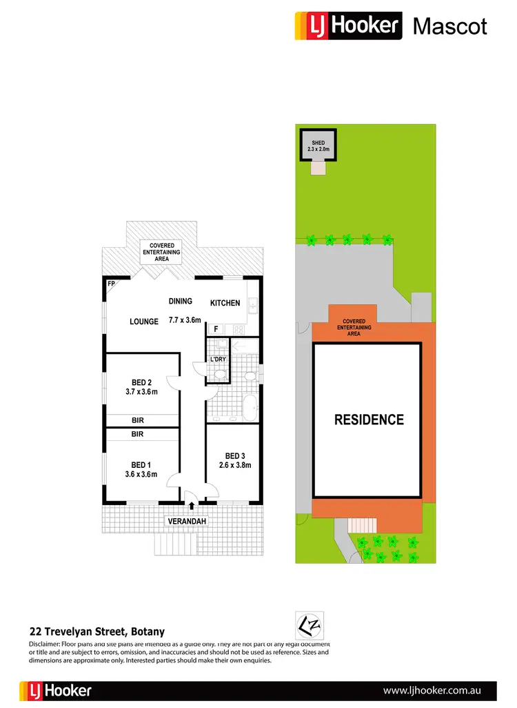 Floorplan of Homely house listing, 22 Trevelyan Street, Botany NSW 2019