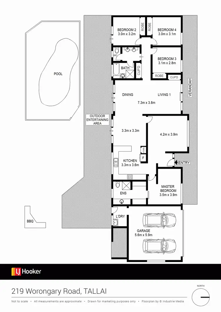 Floorplan of Homely house listing, 219 Worongary Road, Tallai QLD 4213