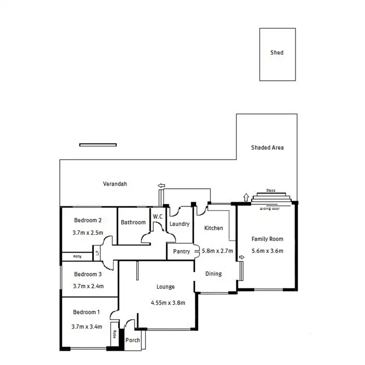 Floorplan of Homely house listing, 6 Heather Drive, Ridgehaven SA 5097