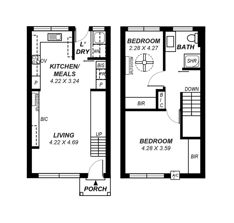 Floorplan of Homely townhouse listing, 6/40-44 Glynburn Road, Hectorville SA 5073