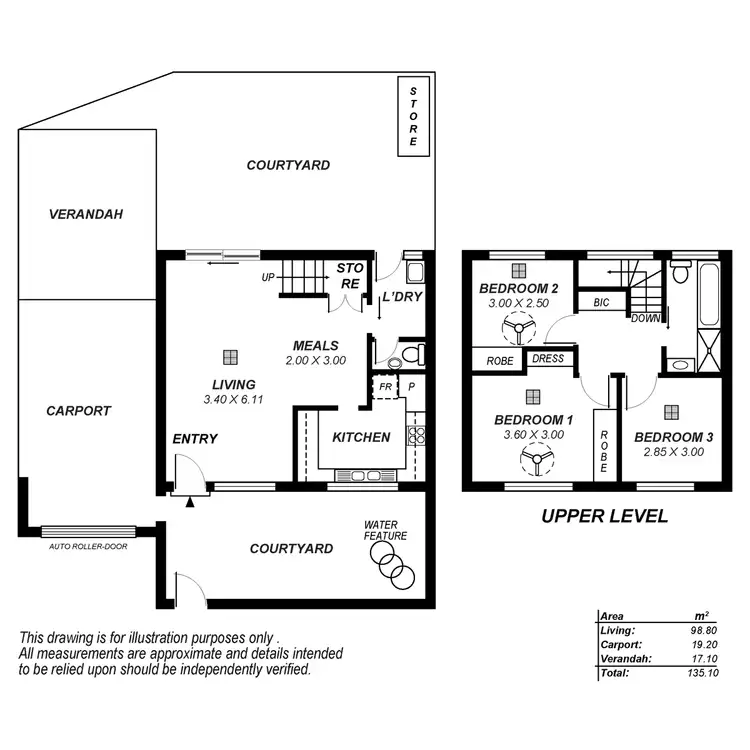Floorplan of Homely townhouse listing, 10/123 North East Road, Collinswood SA 5081
