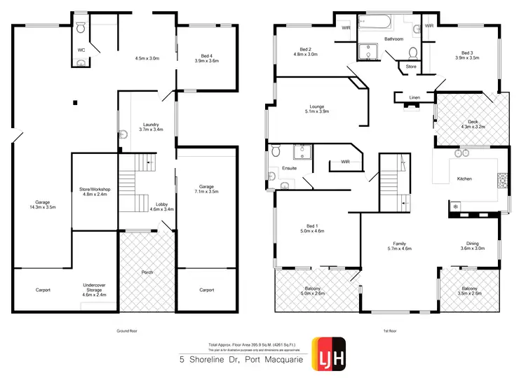 Floorplan of Homely house listing, 5 Shoreline Drive, Port Macquarie NSW 2444