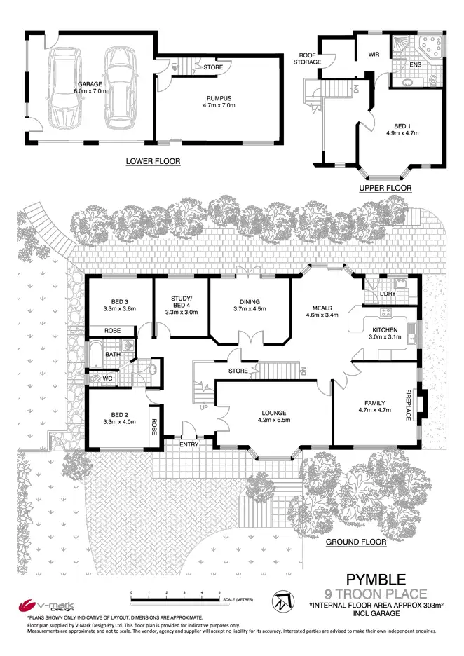 Floorplan of Homely house listing, 9 Troon Place, Pymble NSW 2073