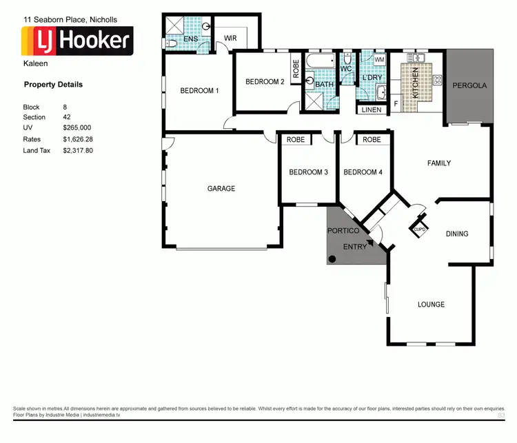 Floorplan of Homely house listing, 11 Seaborn Place, Nicholls ACT 2913