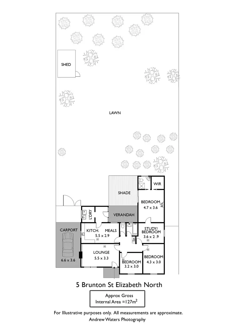 Floorplan of Homely house listing, 5 Brunton Street, Elizabeth North SA 5113