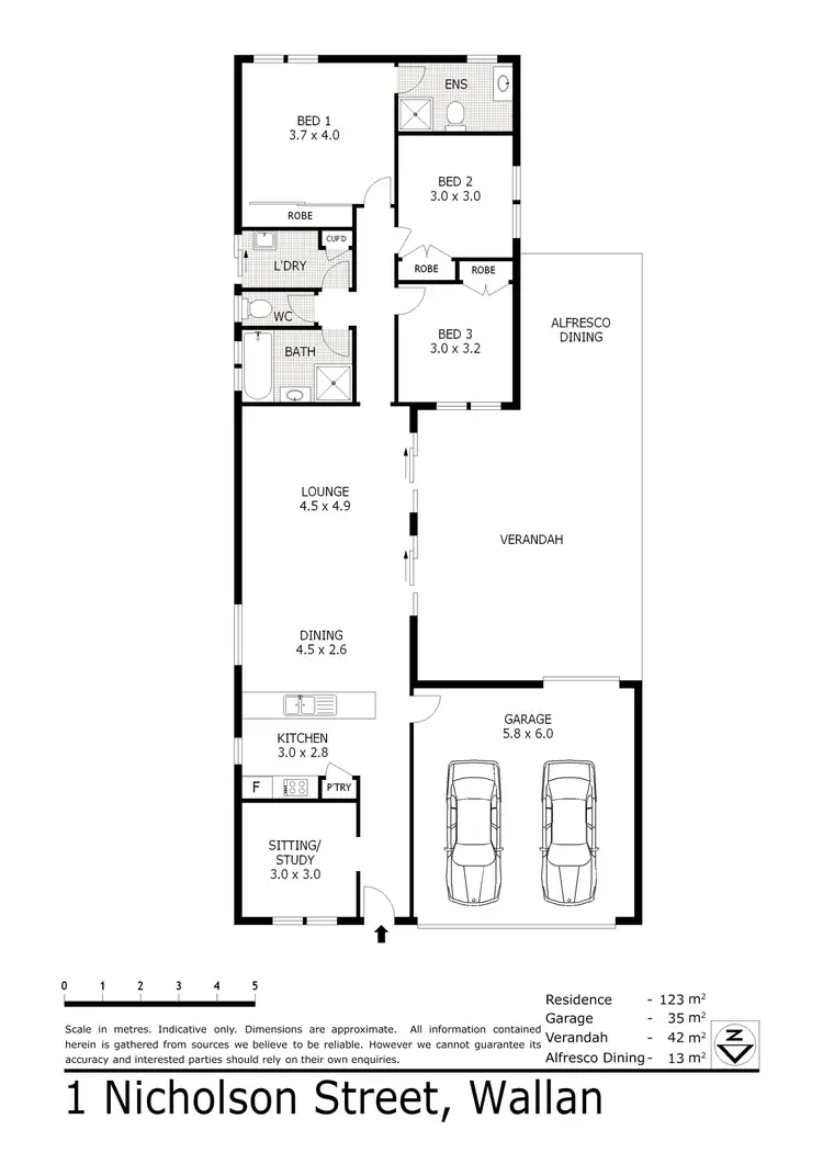 Floorplan of Homely house listing, 1 Nicholson Street, Wallan VIC 3756
